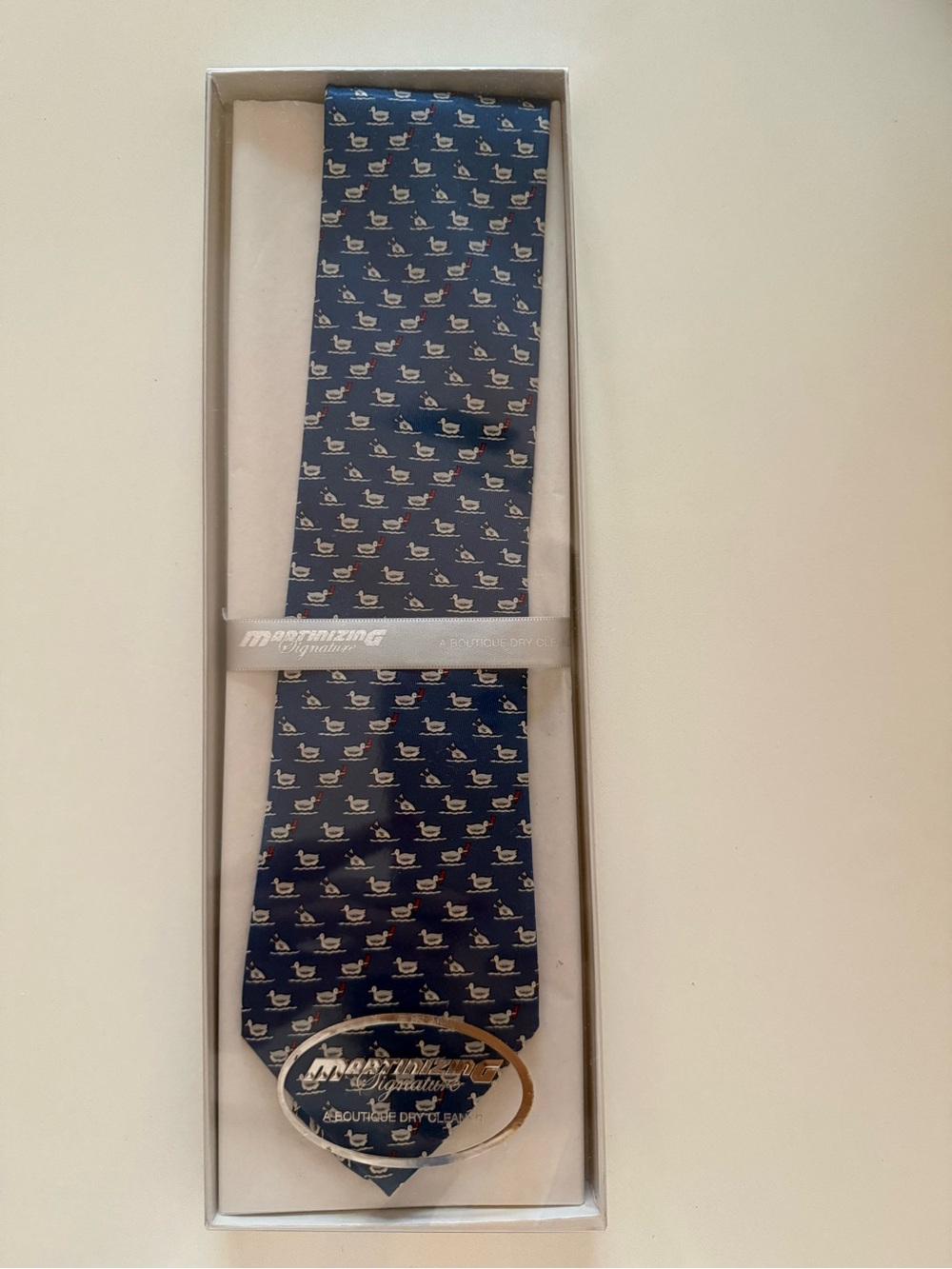Hermes Navy Patterned Men's Tie